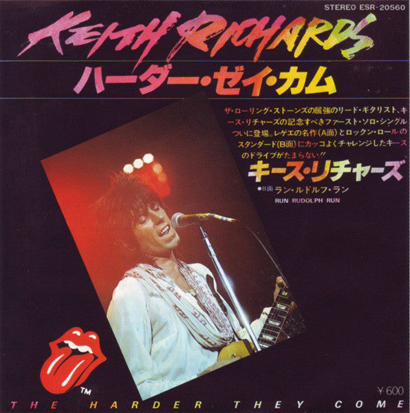Keith Richards - ハーダー・ゼイ・カム = The Harder They Come (Vinyl, Single, 7", 45 RPM, Stereo, Mono) Very Good Plus (VG+) / Very Good Plus (VG+)