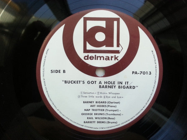 Barney Bigard / Art Hodes All Star Stompers - Bucket's Got A Hole In It (Vinyl, LP, Album, Reissue, Stereo) Very Good Plus (VG+) / Very Good Plus (VG+)