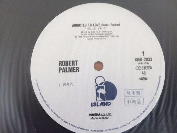 Robert Palmer - Addicted To Love (Vinyl, 12", 45 RPM, Promo) Very Good Plus (VG+) / Very Good Plus (VG+)