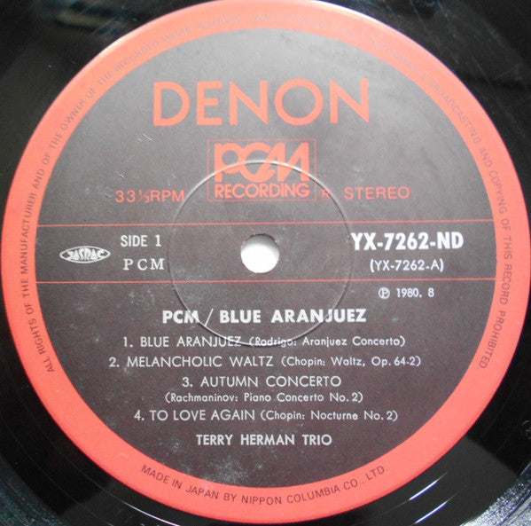 Terry Herman Trio - PCM/Blue Aranjuez (Vinyl, LP, Album, Stereo)