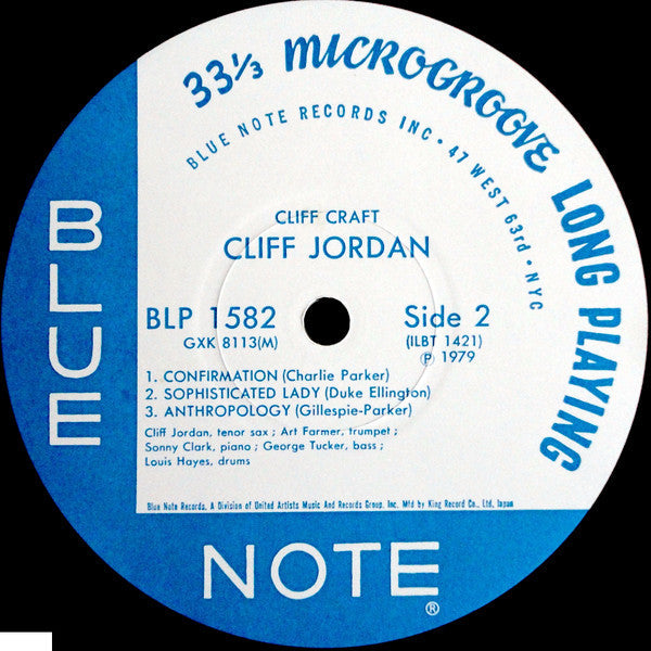 Clifford Jordan - Cliff Craft (Vinyl, LP, Album, Reissue, Mono) Near Mint (NM or M-) / Very Good (VG)