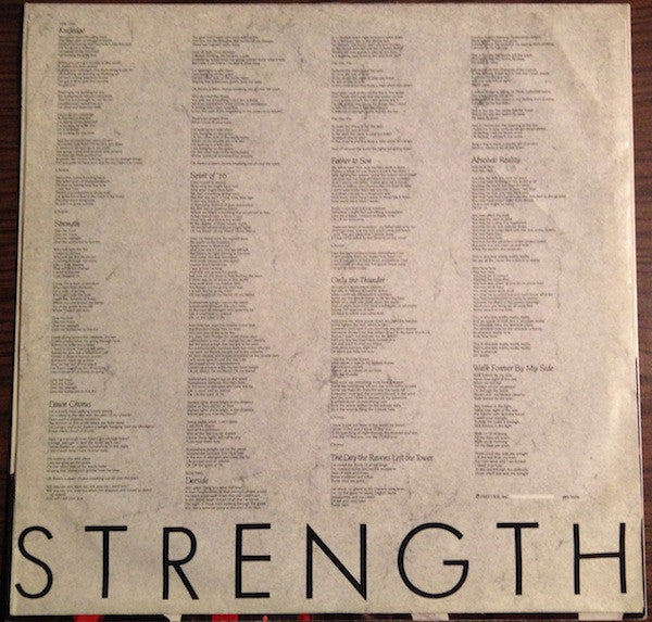 The Alarm - Strength (Vinyl, LP, Album) Very Good Plus (VG+) / Very Good (VG)