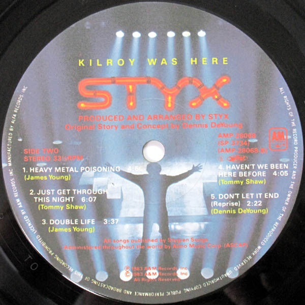 Styx - Kilroy Was Here (Vinyl, LP, Album, Stereo)