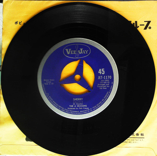 The Four Seasons - Sherry / I've Cried Before (Vinyl, 7", 45 RPM, Single) Very Good (VG) / Very Good (VG)
