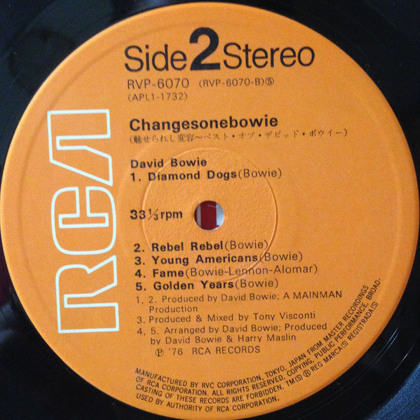 David Bowie - Changesonebowie (Vinyl, LP, Compilation) Very Good (VG) / Very Good (VG)