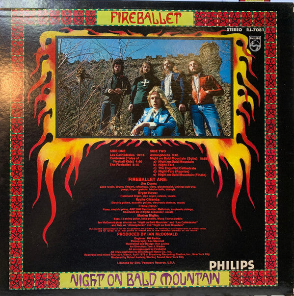 Fireballet - Night On Bald Mountain (Vinyl, LP, Album) Very Good (VG) / Good (G)