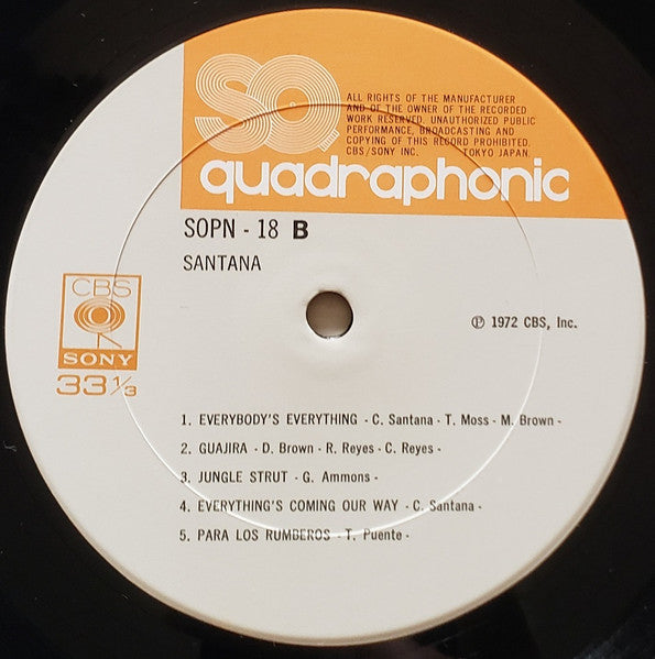 Santana - Santana III (Vinyl, LP, Album, Repress, Quadraphonic)
