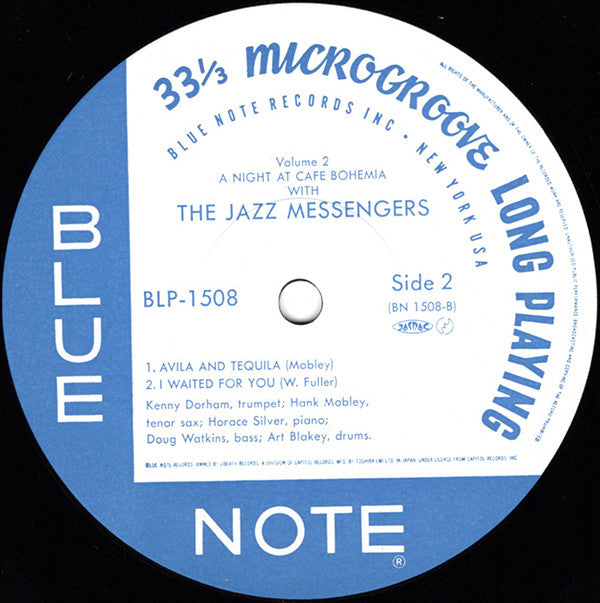Art Blakey & The Jazz Messengers - At The Cafe Bohemia Volume 2 (Vinyl, LP, Album, Reissue, Mono) Near Mint (NM or M-) / Near Mint (NM or M-)