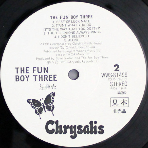 Fun Boy Three - The Fun Boy Three (Vinyl, LP, Album, Promo) Very Good Plus (VG+) / Very Good Plus (VG+)