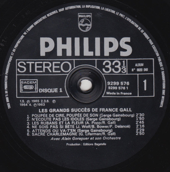 France Gall - Les Grands Succès De France Gall (2xVinyl, LP, Compilation) Good Plus (G+) / Good Plus (G+)