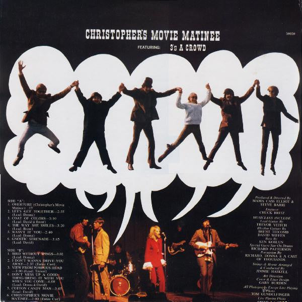 3's A Crowd (2) - Christopher's Movie Matinee (Vinyl, LP, Album, Stereo) Good Plus (G+) / Good Plus (G+)