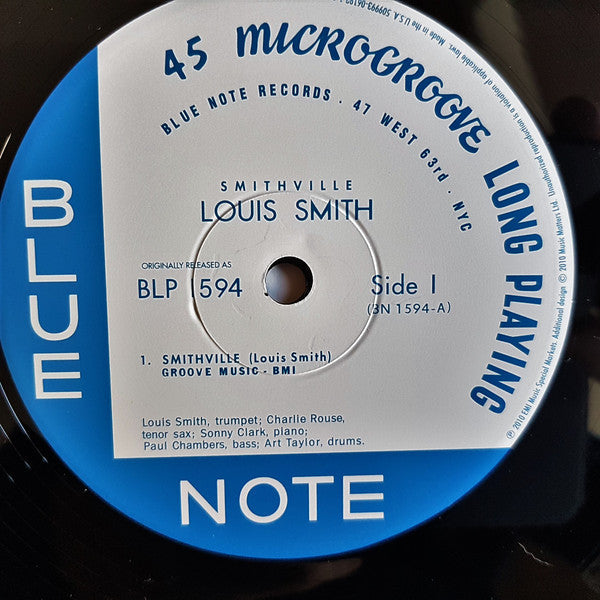 Louis Smith (2) - Smithville (2xVinyl, 12", 45 RPM, Album, Limited Edition, Numbered, Reissue, Mono) Very Good Plus (VG+) / Very Good Plus (VG+)