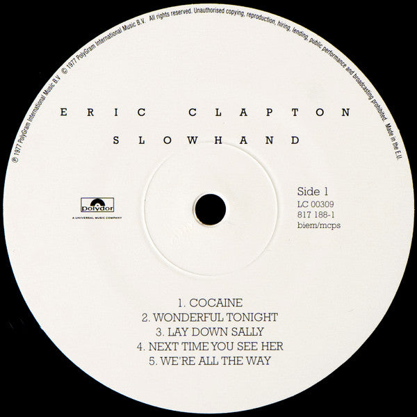 Eric Clapton - Slowhand (Vinyl, LP, Album, Reissue)