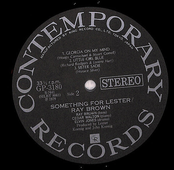 Ray Brown - Something For Lester (Vinyl, LP, Album)