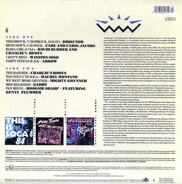 Various - This Is Soca 2 (Vinyl, LP, Compilation) Good Plus (G+) / Very Good Plus (VG+)