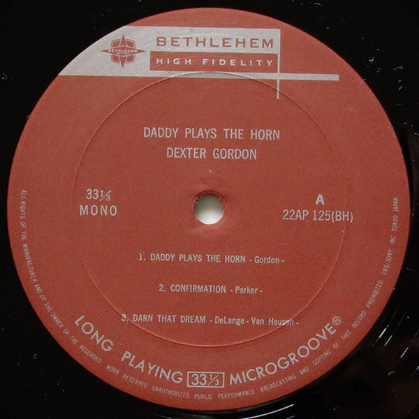 Dexter Gordon - Daddy Plays The Horn (Vinyl, LP, Reissue, Mono) Very Good Plus (VG+) / Very Good Plus (VG+)