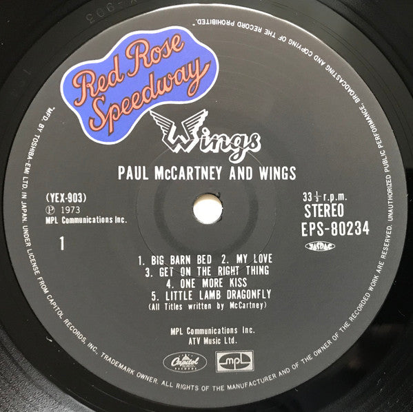Wings (2) - Red Rose Speedway (Vinyl, LP, Album, Reissue)