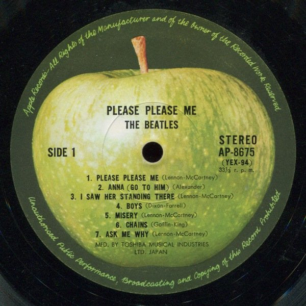 The Beatles - Please Please Me (Vinyl, LP, Stereo, Album, Reissue) Very Good (VG) / Very Good (VG)