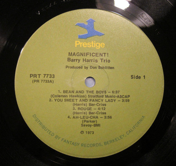Barry Harris Trio - Magnificent! (Vinyl, LP, Album, Reissue, Stereo) Near Mint (NM or M-) / Very Good (VG)