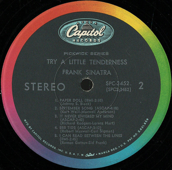 Frank Sinatra - Try A Little Tenderness (Vinyl, LP, Compilation, Stereo) Good Plus (G+) / Good Plus (G+)