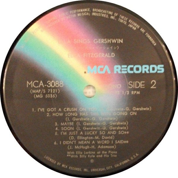Ella Fitzgerald - Ella Sings Gershwin (Vinyl, LP, Reissue, Mono)
