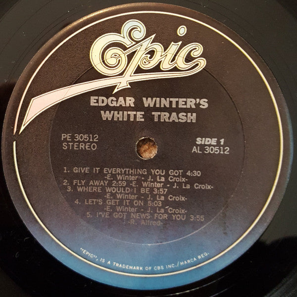 Edgar Winter's White Trash - Edgar Winter's White Trash (Vinyl, LP, Album, Reissue) Very Good Plus (VG+) / Very Good (VG)