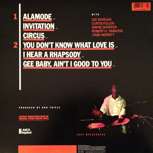 Art Blakey - Jazz Messengers (Vinyl, LP, Album, Reissue, Remastered) Very Good (VG) / Very Good (VG)