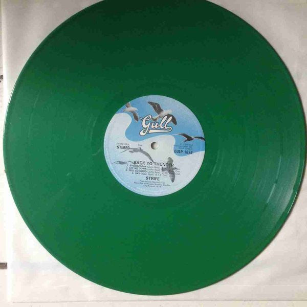 Strife (3) - Back To Thunder (Vinyl, LP, Album) Very Good Plus (VG+) / Good Plus (G+)