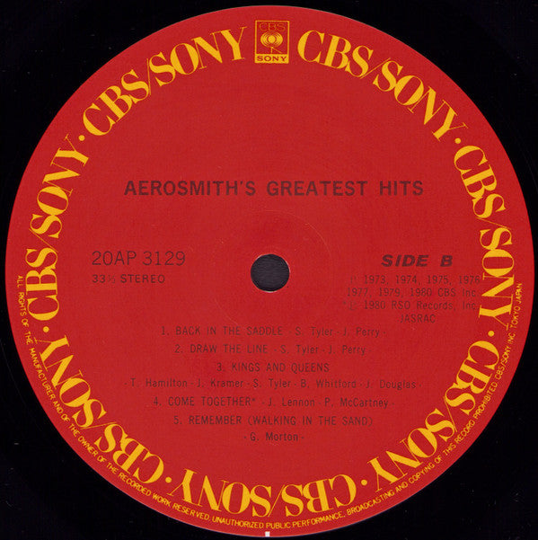 Aerosmith - Aerosmith's Greatest Hits (Vinyl, LP, Compilation, Reis...