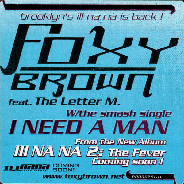 Foxy Brown - I Need A Man (Vinyl, 12", 33 ⅓ RPM) Very Good Plus (VG+) / Very Good Plus (VG+)