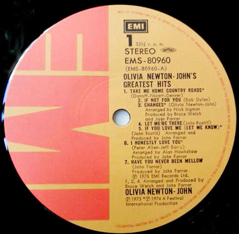 Olivia Newton-John - Olivia Newton-John's Greatest Hits (Vinyl, LP,...