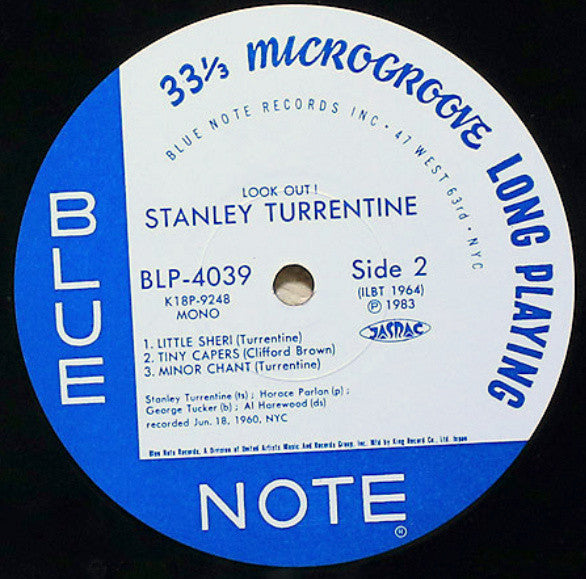 Stanley Turrentine - Look Out! (Vinyl, LP, Album, Limited Edition, Reissue, Mono) Near Mint (NM or M-) / Very Good (VG)