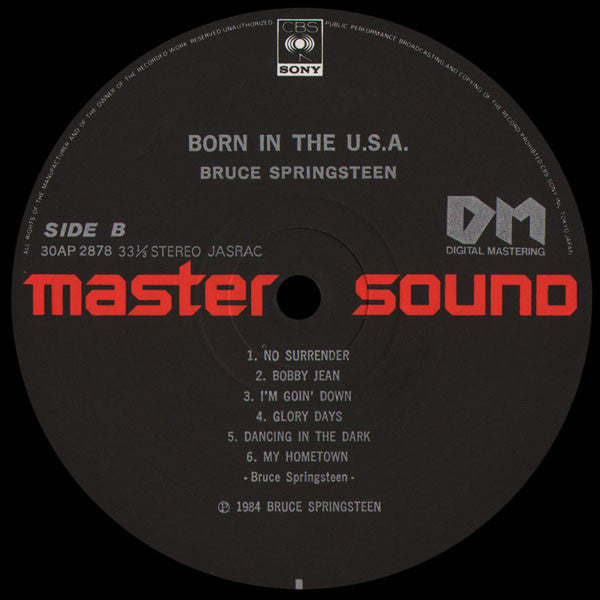Bruce Springsteen - Born In The USA (Vinyl, LP, Album) Very Good (VG) / Very Good Plus (VG+)