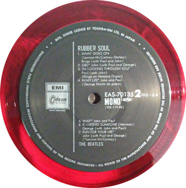 The Beatles - Rubber Soul (Vinyl, LP, Album, Reissue, Mono) Very Good Plus (VG+) / Very Good Plus (VG+)