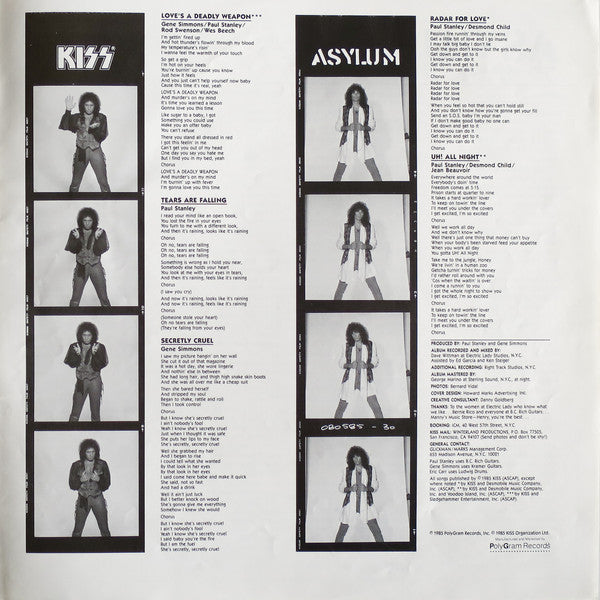 Kiss - Asylum (Vinyl, LP, Album)