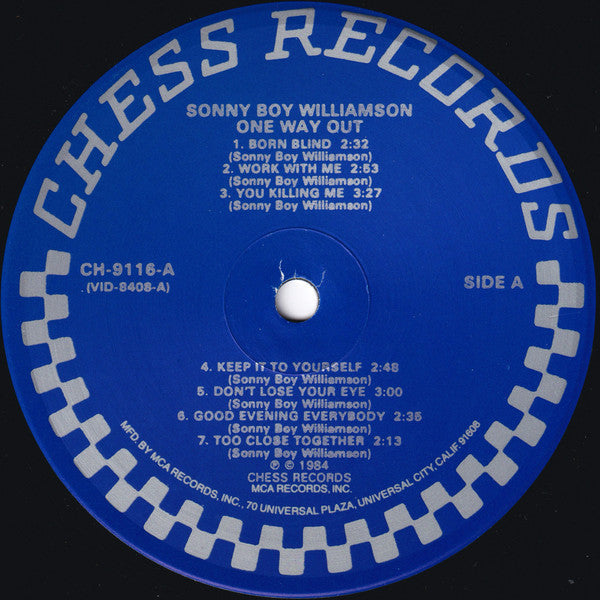 Sonny Boy Williamson (2) - One Way Out (Vinyl, LP, Compilation, Reissue, Repress) Very Good Plus (VG+) / Very Good Plus (VG+)