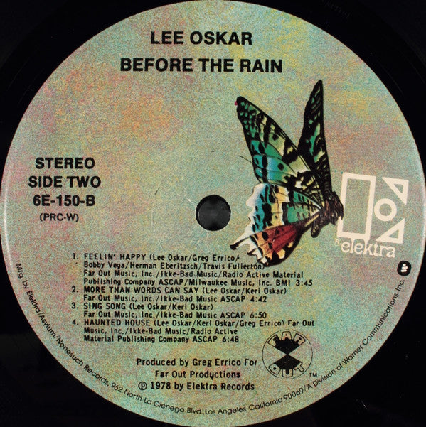 Lee Oskar - Before The Rain (Vinyl, LP, Album) Good Plus (G+) / Very Good Plus (VG+)