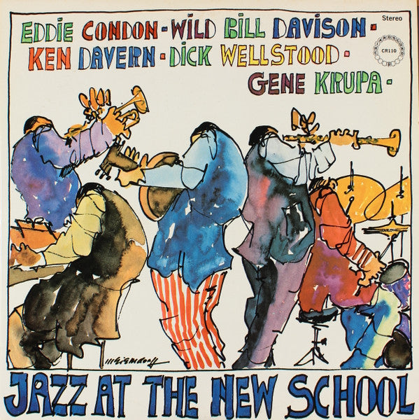 Eddie Condon - Jazz At The New School (Vinyl, LP, Album) Very Good (VG) / Very Good Plus (VG+)