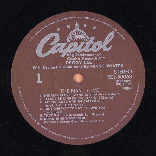 Peggy Lee - The Man I Love (Vinyl, LP, Album, Stereo, Reissue)
