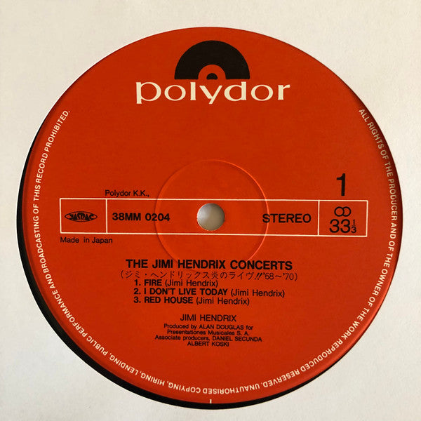 Jimi Hendrix - The Jimi Hendrix Concerts (Vinyl, LP, Compilation)