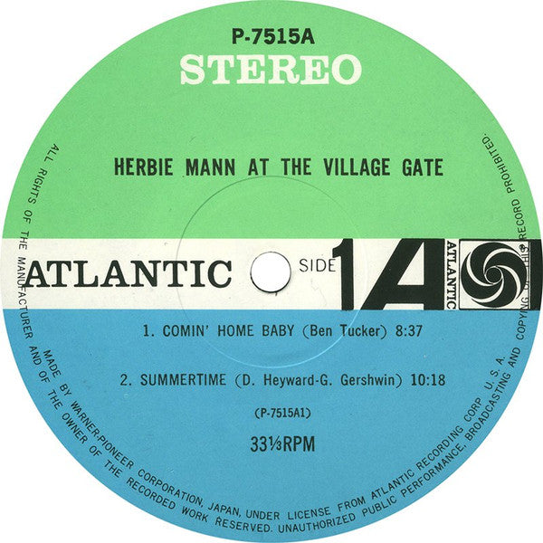 Herbie Mann - Herbie Mann At The Village Gate (Vinyl, LP, Album, St...