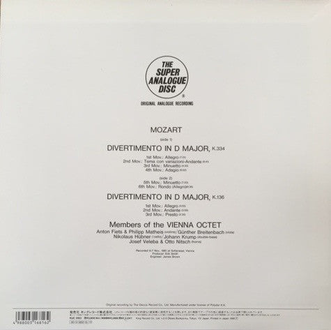 Wolfgang Amadeus Mozart - Divertimenti K.334 & K.136 (Vinyl, LP, St...