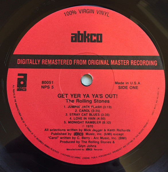 The Rolling Stones - Get Yer Ya Ya's Out (Vinyl, LP, Album, Reissue, Remastered) Very Good (VG) / Very Good Plus (VG+)