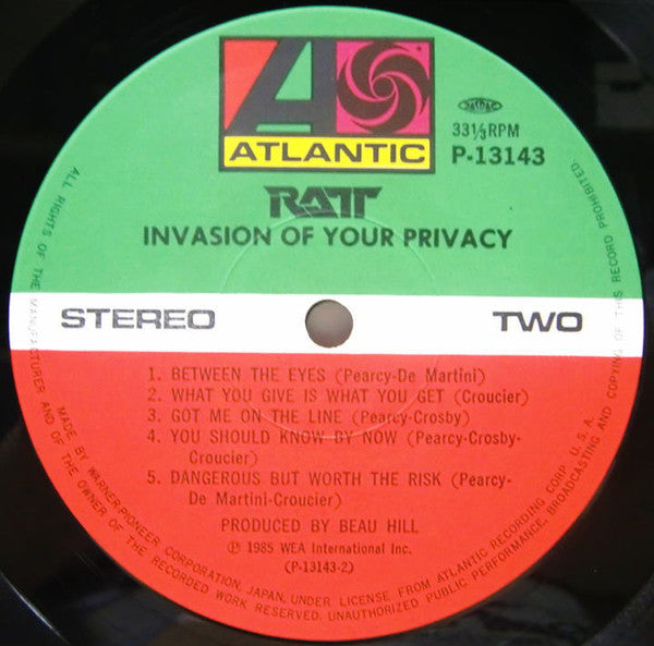 Ratt - Invasion Of Your Privacy (Vinyl, LP, Album)