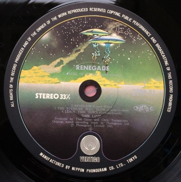 Thin Lizzy - Renegade (Vinyl, LP, Album) Very Good Plus (VG+) / Very Good Plus (VG+)