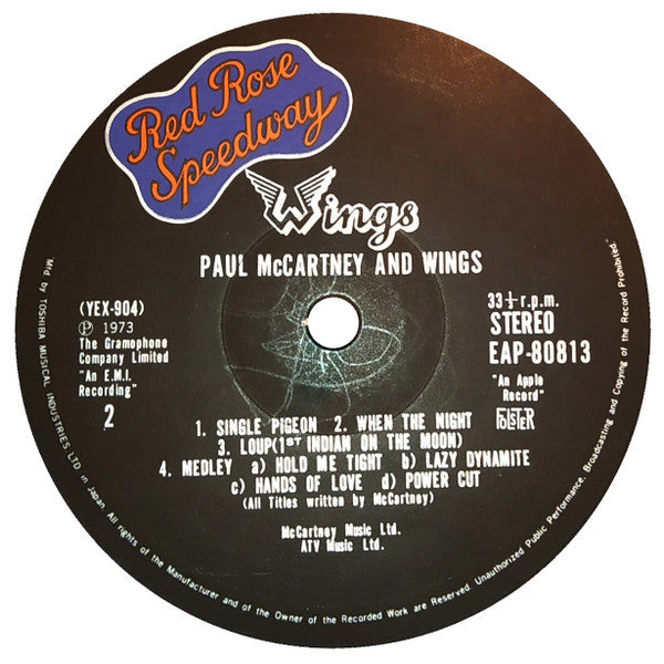 Wings (2) - Red Rose Speedway (Vinyl, LP, Album) Very Good Plus (VG+) / Very Good Plus (VG+)