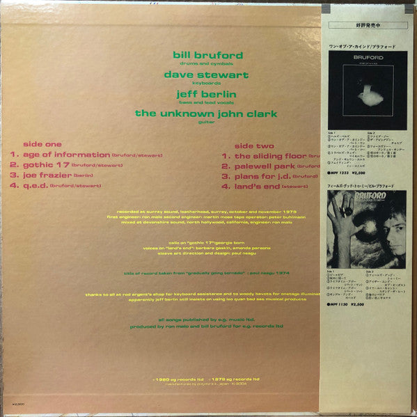 Bruford - Gradually Going Tornado (Vinyl, LP, Album)