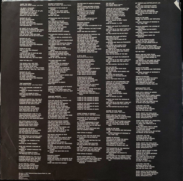 Testament (2) - The Legacy (Vinyl, LP, Album) Near Mint (NM or M-) / Very Good Plus (VG+)