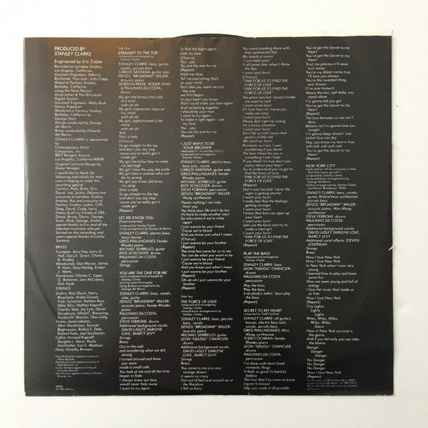 Stanley Clarke - Let Me Know You (Vinyl, LP, Album, Stereo)