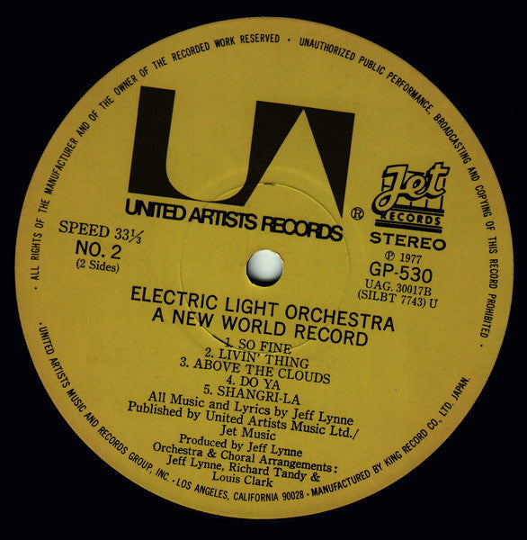 Electric Light Orchestra - A New World Record (Vinyl, LP, Album, Re...